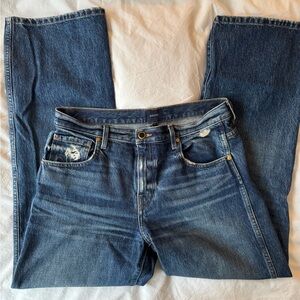 KHAITE Kerry Blue Straight Leg Jeans 28